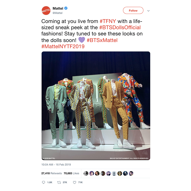 BTS Mattel Toy Fair